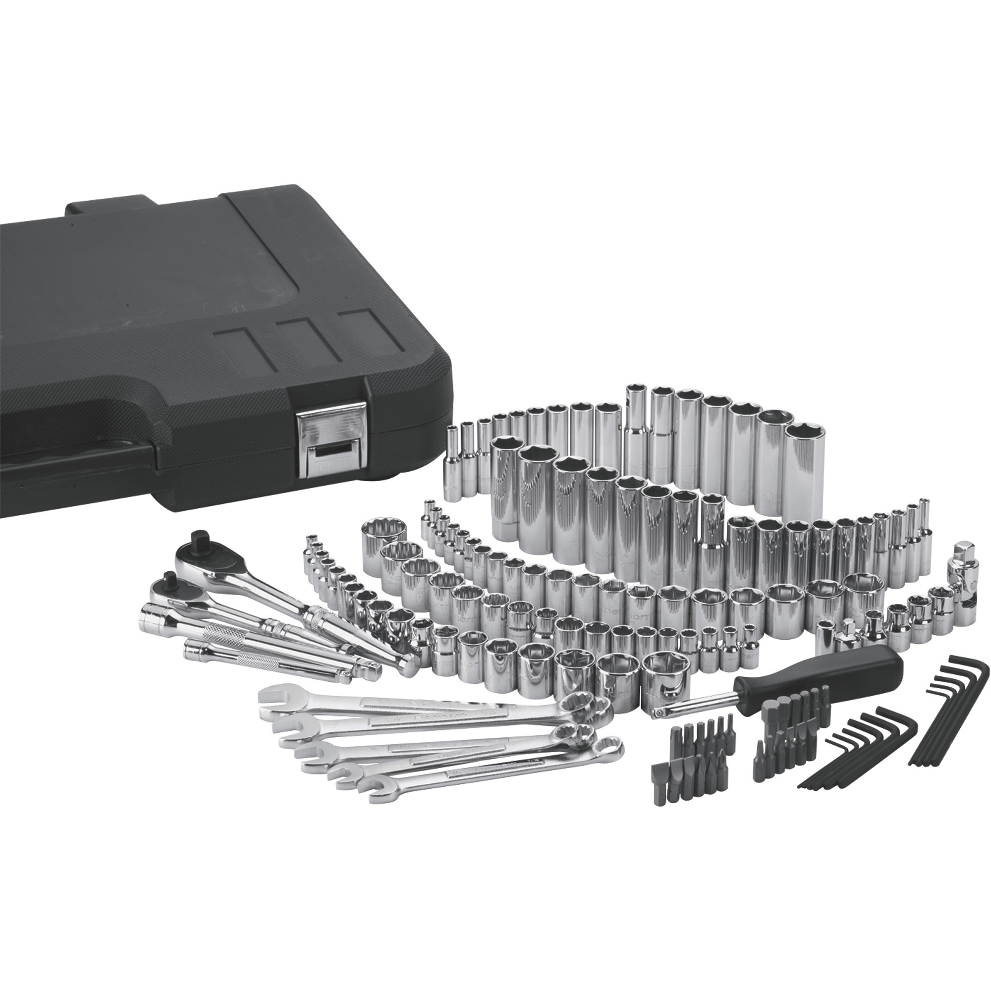 Klutch Mechanic's Tool Set, 141-Pc., 1/4in. & 3/8in. Drive